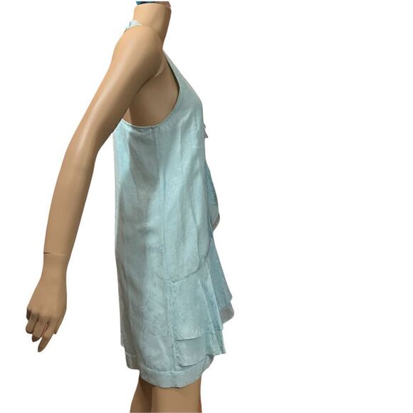 NWT Ali Ro sky blue ruffle dress - Picture 5 of 13